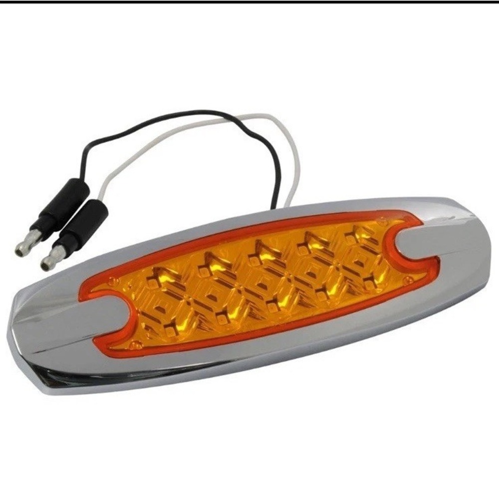 RoadPro RP1370AD 4.75 Inch x 1.25 Inch Diamond Lens Sealed LED Light 2-Wire LED